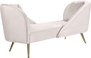 Nolan Cream Velvet Chaise - NY Furniture Direct (NY)