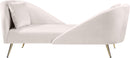 Nolan Cream Velvet Chaise - NY Furniture Direct (NY)