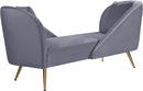 Nolan Grey Velvet Chaise - NY Furniture Direct (NY)