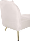 Nolan Cream Velvet Chaise - NY Furniture Direct (NY)