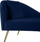 Nolan Navy Velvet Chaise - NY Furniture Direct (NY)