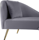 Nolan Grey Velvet Chaise - NY Furniture Direct (NY)