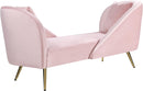 Nolan Pink Velvet Chaise - NY Furniture Direct (NY)