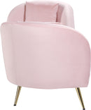 Nolan Pink Velvet Chaise - NY Furniture Direct (NY)