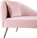 Nolan Pink Velvet Chaise - NY Furniture Direct (NY)