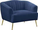 Tori Navy Velvet Chair