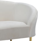 Ritz Cream Velvet Chair - NY Furniture Direct (NY)