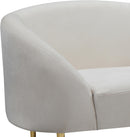 Ritz Cream Velvet Chair - NY Furniture Direct (NY)