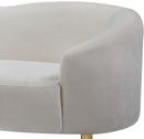 Ritz Cream Velvet Sofa - NY Furniture Direct (NY)