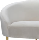 Ritz Cream Velvet Sofa - NY Furniture Direct (NY)