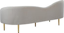 Ritz Cream Velvet Sofa - NY Furniture Direct (NY)