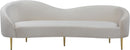 Ritz Cream Velvet Sofa - NY Furniture Direct (NY)