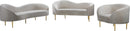Ritz Cream Velvet Sofa - NY Furniture Direct (NY)