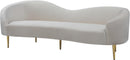 Ritz Cream Velvet Sofa - NY Furniture Direct (NY)