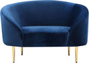 Ritz Navy Velvet Chair - NY Furniture Direct (NY)