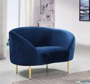 Ritz Navy Velvet Chair - NY Furniture Direct (NY)