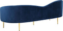Ritz Navy Velvet Sofa - NY Furniture Direct (NY)