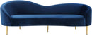 Ritz Navy Velvet Sofa - NY Furniture Direct (NY)
