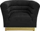 Bellini Black Velvet Chair - NY Furniture Direct (NY)