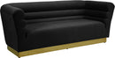 Bellini Black Velvet Sofa - NY Furniture Direct (NY)