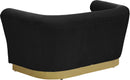 Bellini Black Velvet Loveseat - NY Furniture Direct (NY)