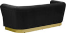 Bellini Black Velvet Sofa - NY Furniture Direct (NY)