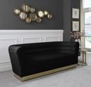 Bellini Black Velvet Sofa - NY Furniture Direct (NY)