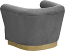 Bellini Grey Velvet Chair - NY Furniture Direct (NY)