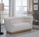 Bellini Cream Velvet Loveseat - NY Furniture Direct (NY)