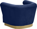 Bellini Navy Velvet Chair - NY Furniture Direct (NY)