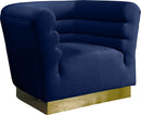 Bellini Navy Velvet Chair - NY Furniture Direct (NY)