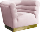 Bellini Pink Velvet Chair - NY Furniture Direct (NY)