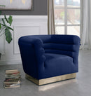 Bellini Navy Velvet Chair - NY Furniture Direct (NY)