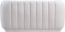 Dixie Cream Velvet Loveseat - NY Furniture Direct (NY)