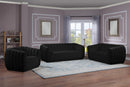 Dixie Black Velvet Loveseat - NY Furniture Direct (NY)