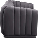 Dixie Grey Velvet Sofa - NY Furniture Direct (NY)