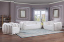 Dixie Cream Velvet Loveseat - NY Furniture Direct (NY)