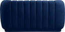 Dixie Navy Velvet Loveseat - NY Furniture Direct (NY)