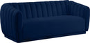 Dixie Navy Velvet Sofa - NY Furniture Direct (NY)
