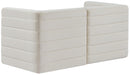Quincy Cream Velvet Modular Sofa