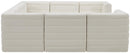 Quincy Cream Velvet Modular Sectional