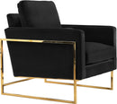 Mila Black Velvet Chair - NY Furniture Direct (NY)