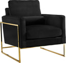 Mila Black Velvet Chair - NY Furniture Direct (NY)