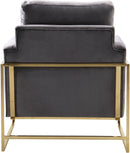 Mila Grey Velvet Chair - NY Furniture Direct (NY)