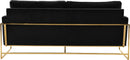 Mila Black Velvet Sofa - NY Furniture Direct (NY)