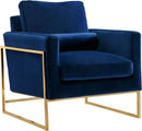 Mila Navy Velvet Chair - NY Furniture Direct (NY)