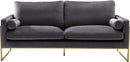 Mila Grey Velvet Sofa - NY Furniture Direct (NY)
