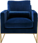 Mila Navy Velvet Chair - NY Furniture Direct (NY)