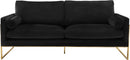 Mila Black Velvet Sofa - NY Furniture Direct (NY)