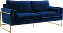 Mila Navy Velvet Sofa - NY Furniture Direct (NY)